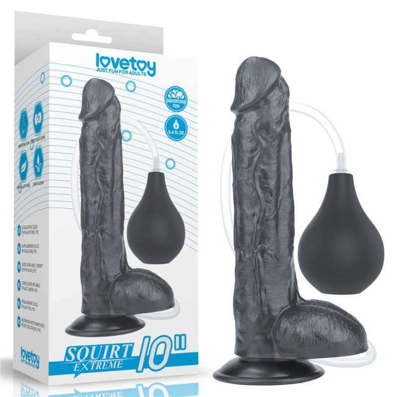 Squirting Realistische Dildo Zwart 10