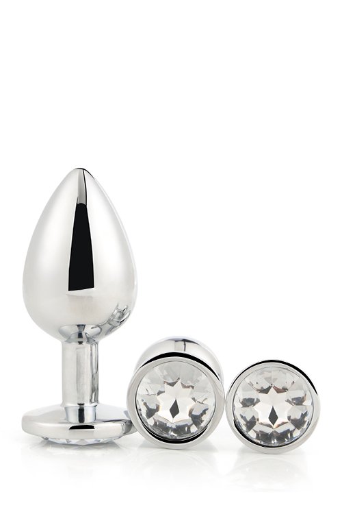 Buttplug Set Gleaming - Zilver*