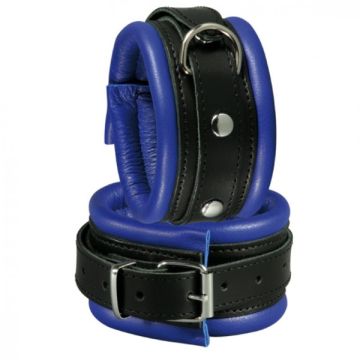 Enkel boeien blauw - Kiotos Leather - 5cm breed