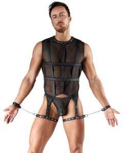 Svenjoyment 2-delige Bondage Mesh Set - Zwart