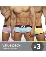 Addicted Naadloze 3 Pack Trunks - Diverse Kleuren