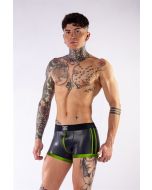 Mister B Neopreen Pouch Shorts - Zwart/Neon Groen