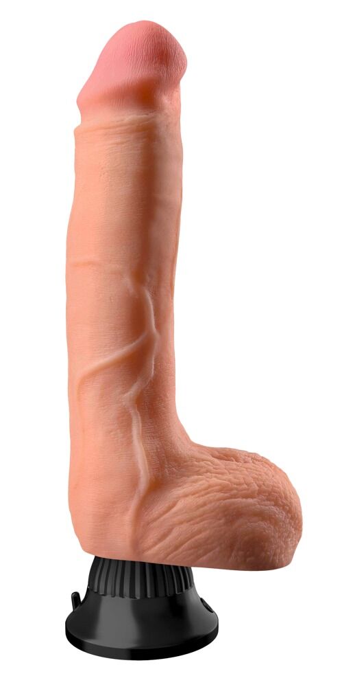 Real Feel Vibrator Dildo Deluxe Flesh 23 cm